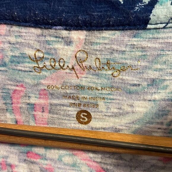 Lilly Pulitzer Joy Dress Deep Indigo Gypsea Girl Pink Blue Tassels Women’s S - Picture 6 of 14